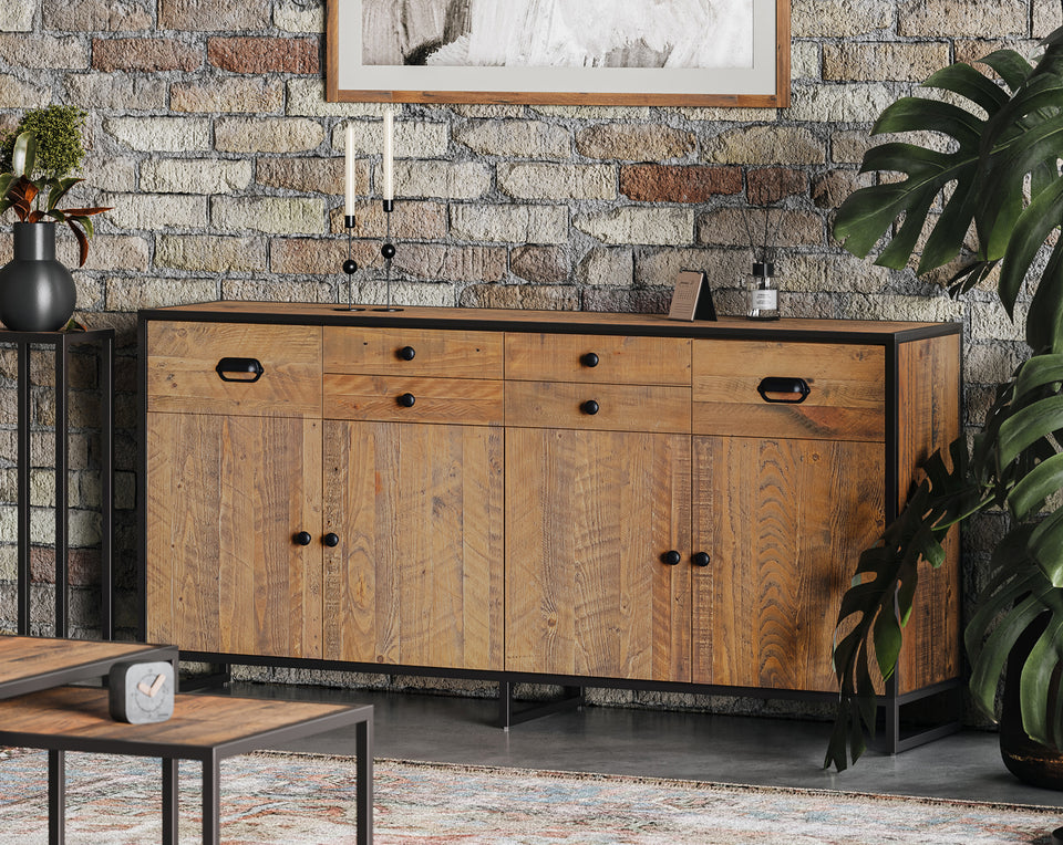 Ooki Reclaimed Wood Large Door / Drawer Sideboard