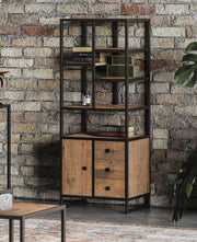 Ooki Reclaimed Wood-  Modular Tall with doors / drawers / shelves - Lavish Kitchen Isle