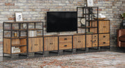 Ooki Reclaimed Wood-  Modular Tall with doors / drawers / shelves - Lavish Kitchen Isle