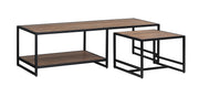 Ooki reclaimed wood coffee table with removable side table by Baumhaus, featuring a rustic, natural finish and sturdy design.