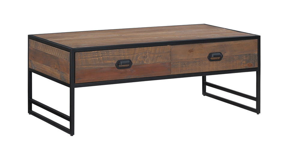 Ooki Reclaimed Wood- Coffee Table With Four Drawers