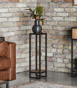 Ooki Reclaimed Wood-  Lamp / Plant Stand - Lavish Kitchen Isle
