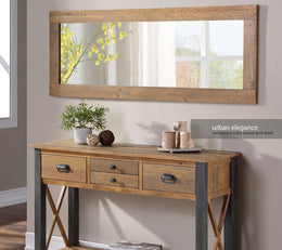Baumhaus Urban Elegance tall mirror, H150 x W55 cm, with sleek modern frame, standing upright in a contemporary room setting.