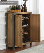 Urban Elegance Shoe Cupboard – Small (H85 x W75 x D33 cm, up to 8 pairs of shoes) - Lavish Kitchen Isle