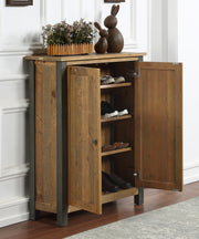Baumhaus Urban Elegance reclaimed large shoe storage cupboard with multiple compartments and a rustic finish.