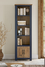 Blue - Narrow Bookcase - Lavish Kitchen Isle
