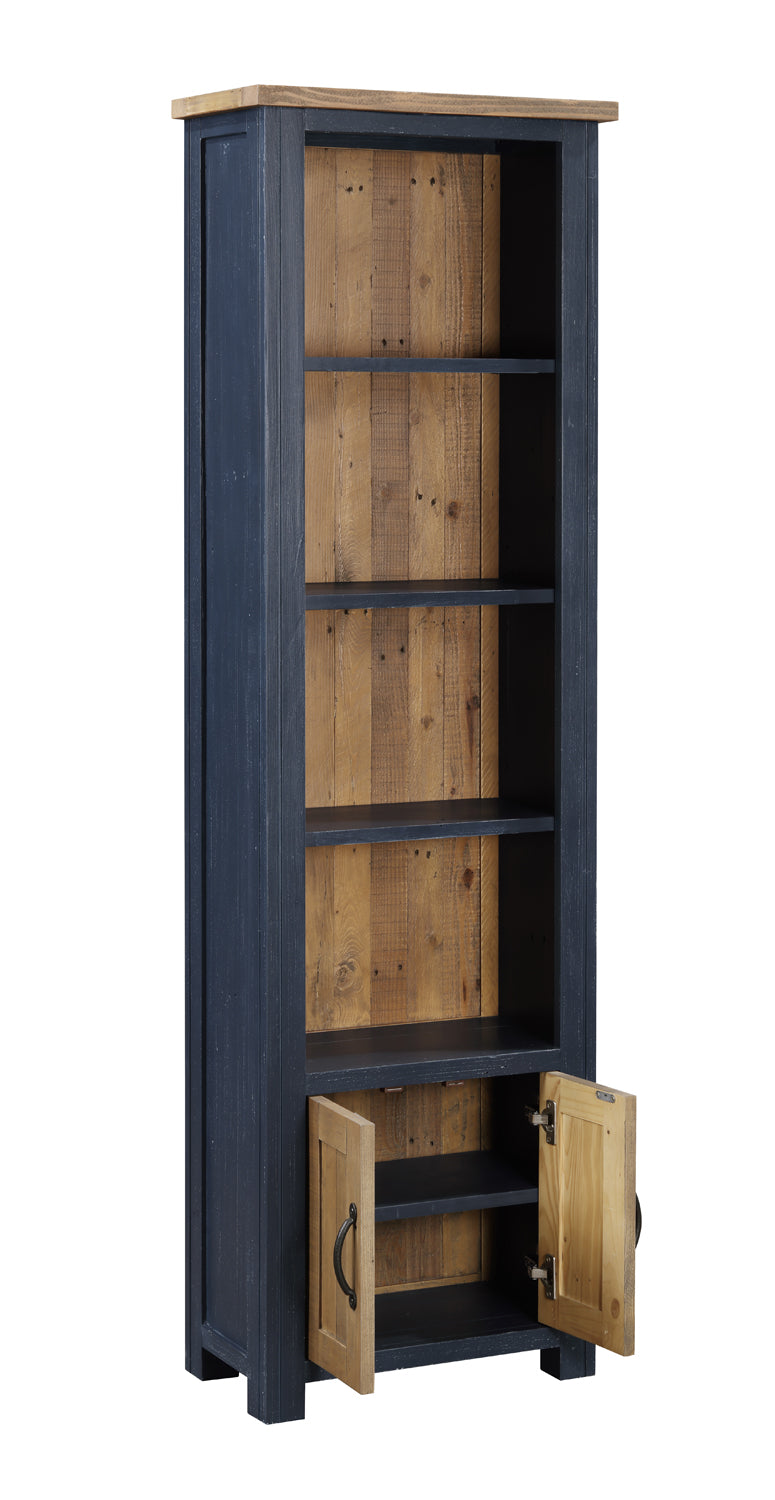 Blue - Narrow Bookcase