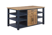 Splash of Blue - Kitchen Island - Lavish Kitchen Isle
