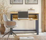 Splash of Blue - Hidden Spacesaver Desk - Lavish Kitchen Isle