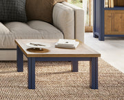 Splash of Blue - Low Square Coffee Table - Lavish Kitchen Isle