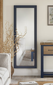 Splash of Blue - Extra Long Wall Mirror (Hangs Landscape & Portrait) - Lavish Kitchen Isle