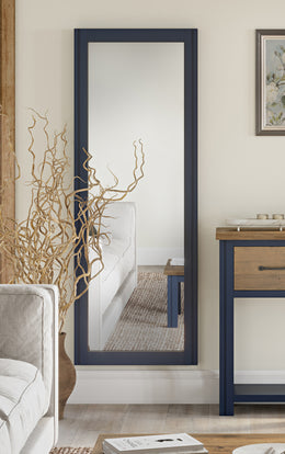 Splash of Blue - Extra Long Wall Mirror (Hangs Landscape & Portrait) - Lavish Kitchen Isle