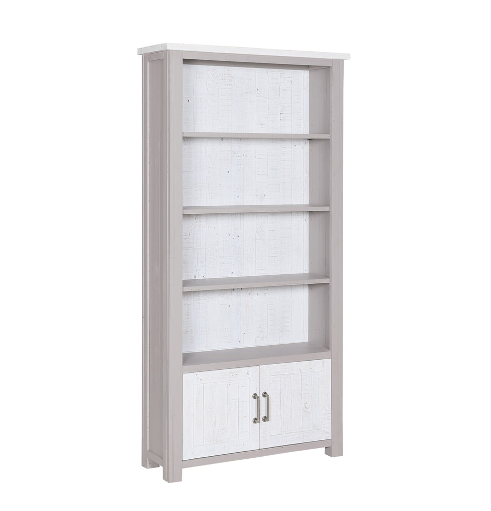 Greystone - Large Open Bookcase with Doors