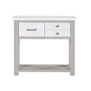 Baumhaus Greystone hall table with a sleek wooden design and tapered legs, ideal for entryway or hallway decor.