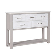 Baumhaus Greystone sideboard with sleek wooden finish and modern design, featuring multiple storage compartments.