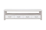 Baumhaus Greystone super-sized widescreen TV cabinet with sleek wooden finish and ample storage space, modern and stylish design