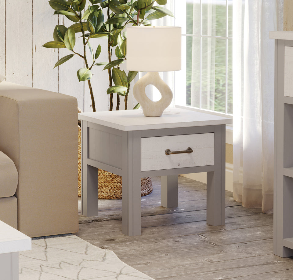 Greystone - Lamp Table With drawer