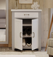 Lavish Kitchen Isle Greystone Bedroom Set featuring a bed frame, matching nightstands, and dresser in a modern design.