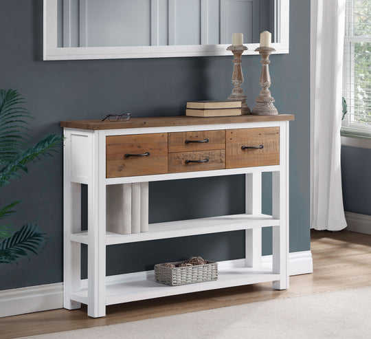 White - Low Bookcase / Console