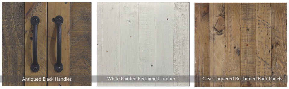 White - Sideboard 3 Door / 3 Drawer