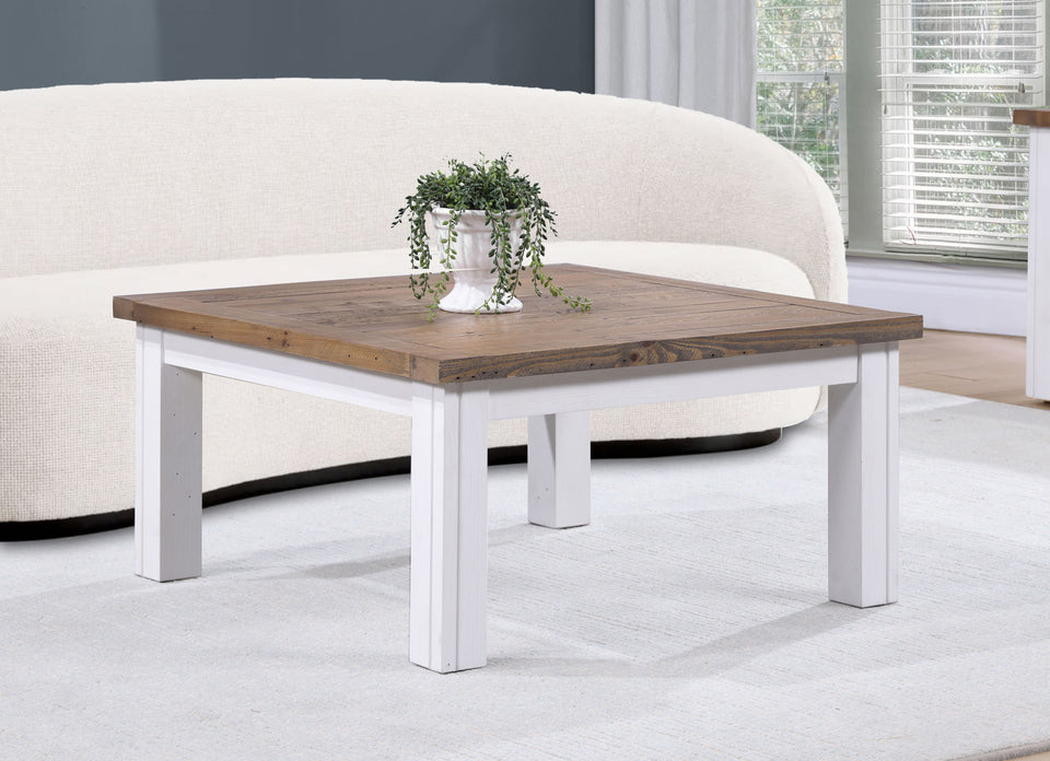 White - Low Square Coffee Table