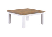 White low square coffee table by Baumhaus with a sleek design and modern finish, perfect for contemporary living spaces.