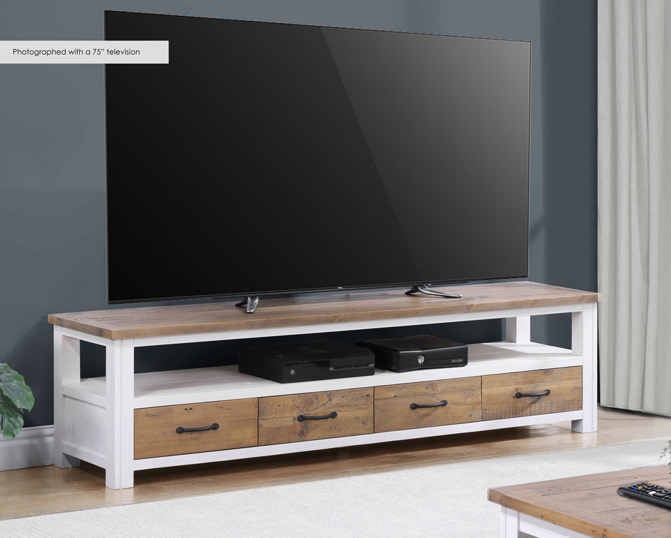 White - Super Sized Widescreen Television cabinet