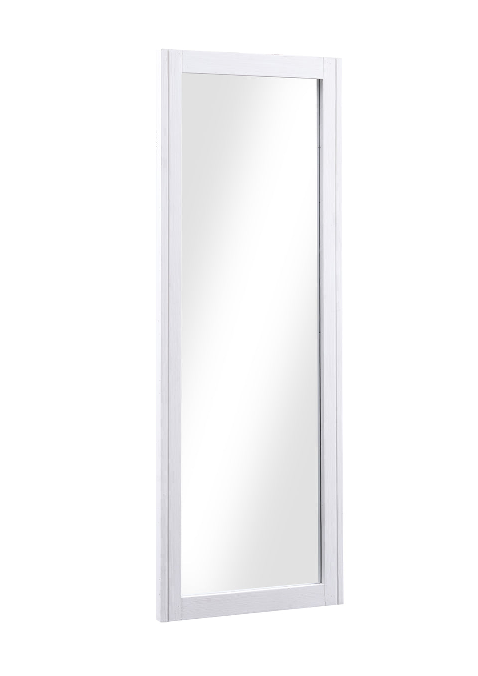White - Extra Long Wall Mirror (Hangs Landscape & Portrait)