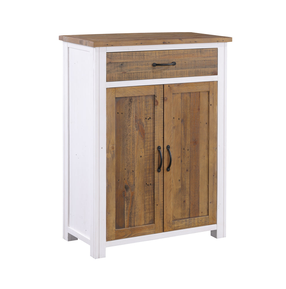 White - Shoe Storage Cupboard With Drawer