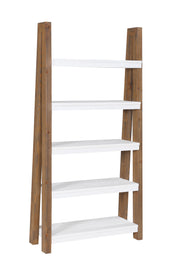 Baumhaus Trinity reclaimed large open bookcase showcasing wooden shelves and rustic design in a well-lit room.