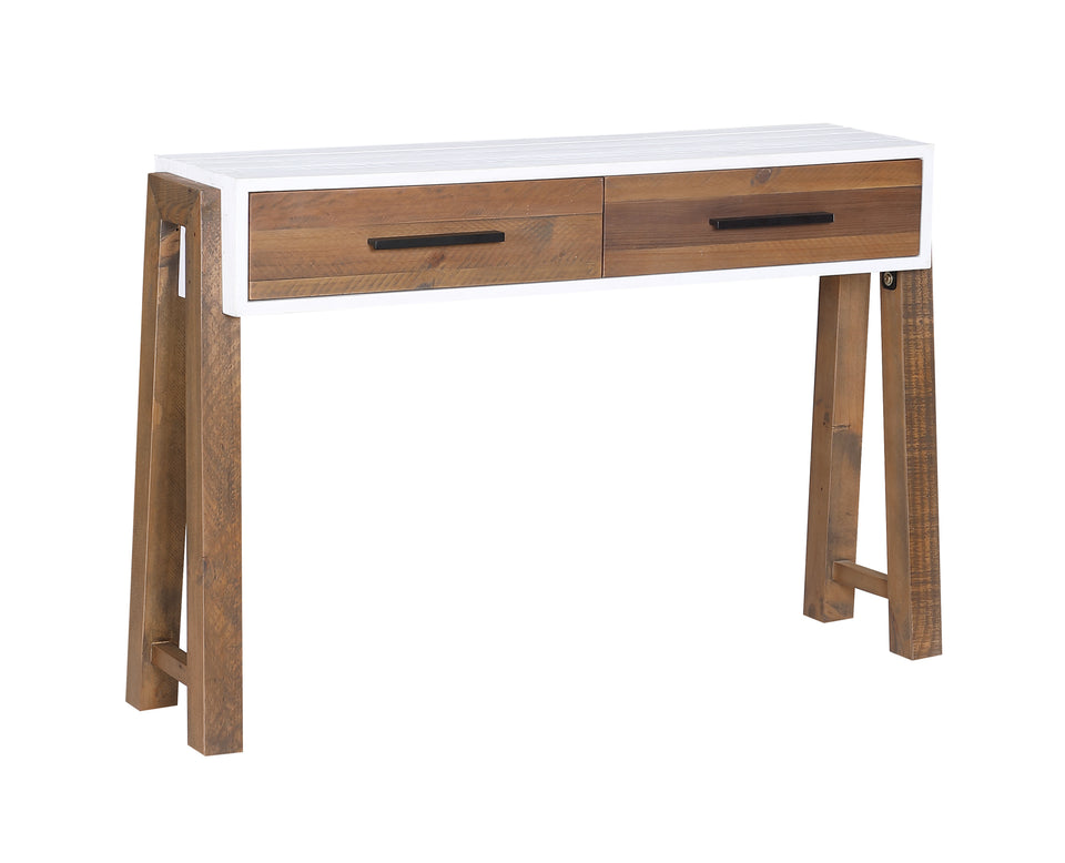 Trinity - Reclaimed Console Table Open