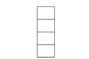 White high-gloss narrow bookcase with 1 door from Lavish Kitchen Isle, ideal for stylish storage in any room.
