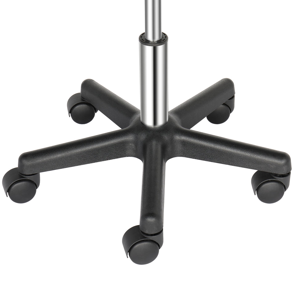 Round Stool Plastic Arch Feet Rotation Bar Stool Black