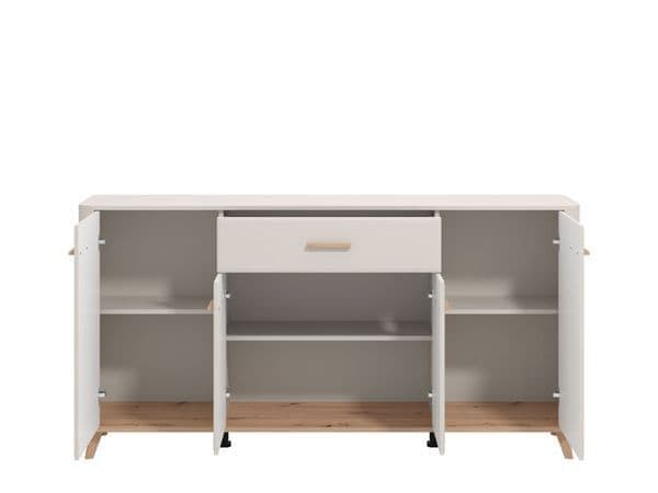 Kuri Sideboard Cabinet Storage Solid Drawer Door Unit 180cm Wide Buffet Living Dining Room Furniture