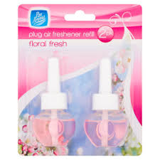 Pan Aroma Plug-In Air Freshener Refill – Floral Fresh – Pack of 8 (2 Refills per Pack, 20ml Each) | Long-Lasting Plug Refill for Home & Office Use