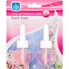 Pan Aroma Plug-In Air Freshener Refill – Floral Fresh – Pack of 8 (2 Refills per Pack, 20ml Each) | Long-Lasting Plug Refill for Home & Office Use