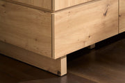 Lavish Kitchen Isle Erma Artisan oak-effect double wardrobe with 2 doors and 2 drawers, elegant bedroom storage furniture.