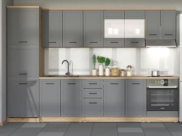 Harbour Graphite Grey 200cm Kitchen Units