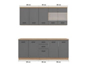 Harbour Graphite Grey 200cm Kitchen Units