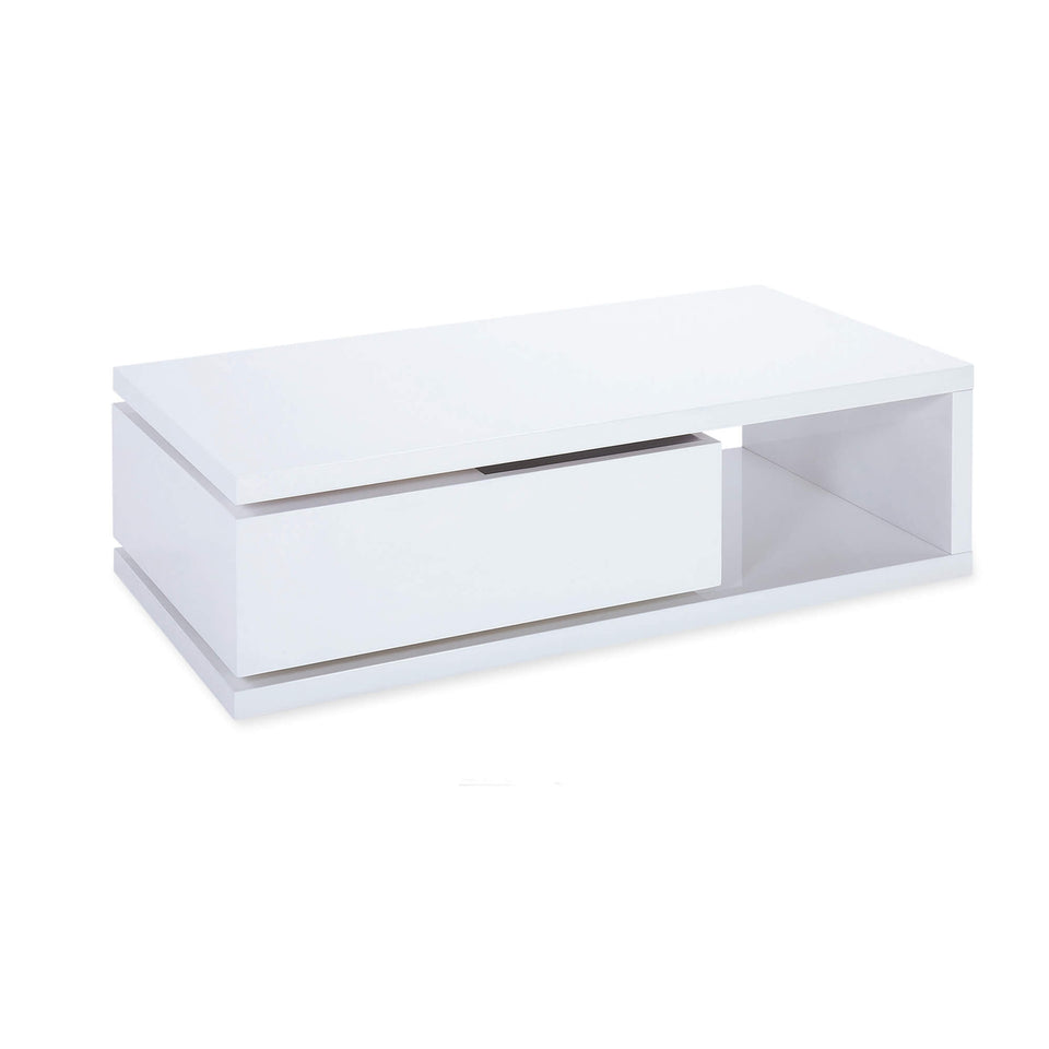 Hugh High Gloss Coffee Table White - Lavish Kitchen Isle