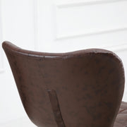 Set of 2 HOMCOM adjustable height swivel bar stools in sleek PU leather with a modern design.