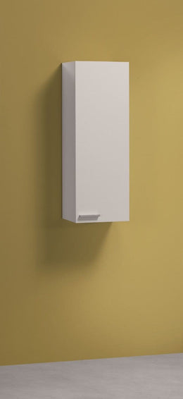 Serenade Bathroom Wall Cupboard Compact White Gloss Storage Solution - Lavish Kitchen Isle