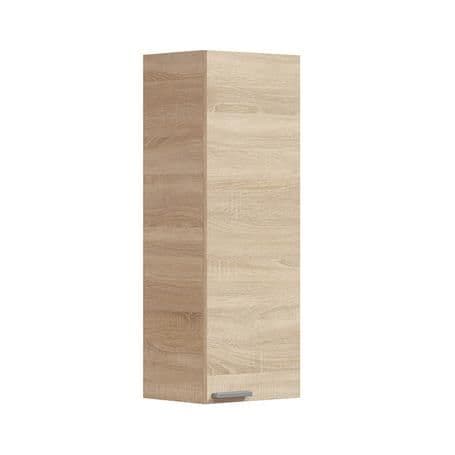 Serenade Oak Effect 1 Door Floating Bathroom Storage Cupboard Compact Wall-Mounted Solution