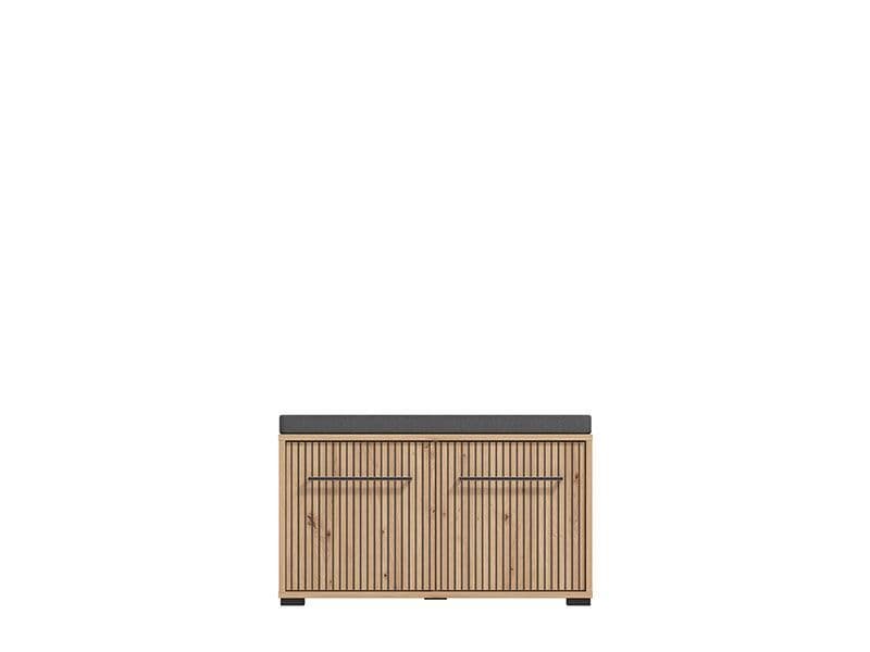 Hallway Storage Bench with 2 Doors – Space-Saving Oak Design