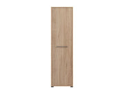 Narrow Oak Effect Wardrobe with Hanging Rail