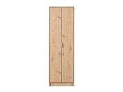 Tall oak effect shoe storage cabinet by Lavish Kitchen Isle with 6 shelves and 2 doors for organized footwear storage.