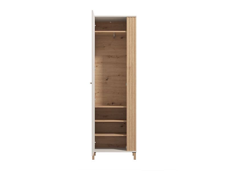 Virelle Cashmere And Artisan Oak Effect Slim Narrow Wardrobe