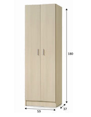 Lavish Kitchen Isle oak-effect 2-door storage cupboard with adjustable shelves, ideal for versatile kitchen or utility room organization.