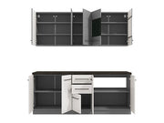 Harbour White Gloss and Grey 200cm Kitchen Units