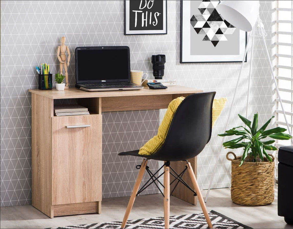 Enclave Sonoma Oak Effect Computer Desk Ideal for Home Office, Study, or Laptop Workstation